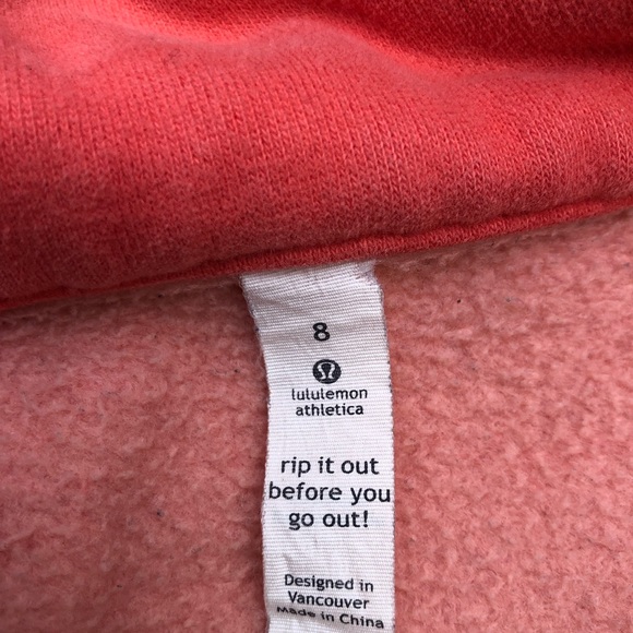 Lululemon Hoodie.  Size 8. - Picture 2 of 2